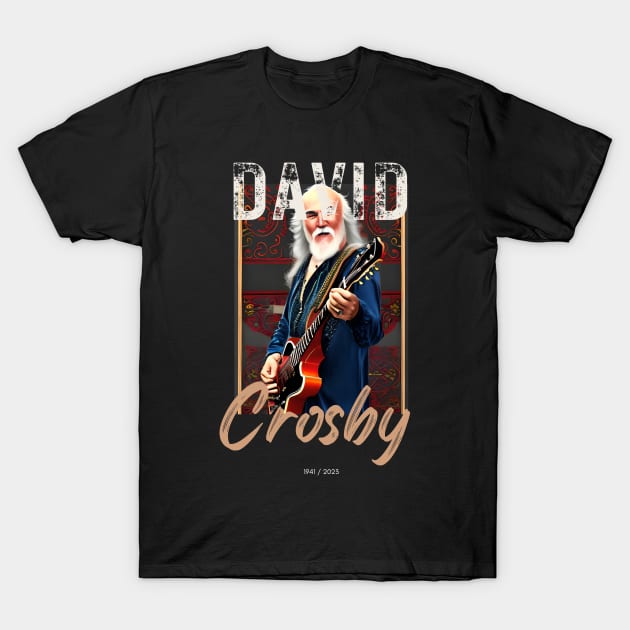 David Crosby vintage graphic design artwork T-Shirt by Nasromaystro